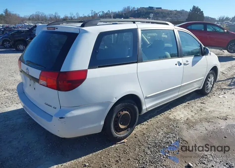 2004 Toyota Sienna Ce из США, поврежденный, VIN 5TDZA23C14S017723